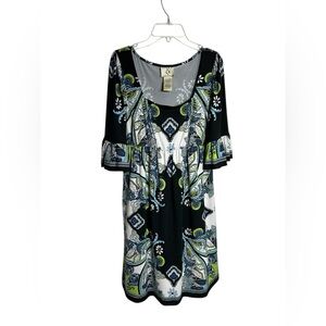 Ice Gray and Black Patterned Fabric